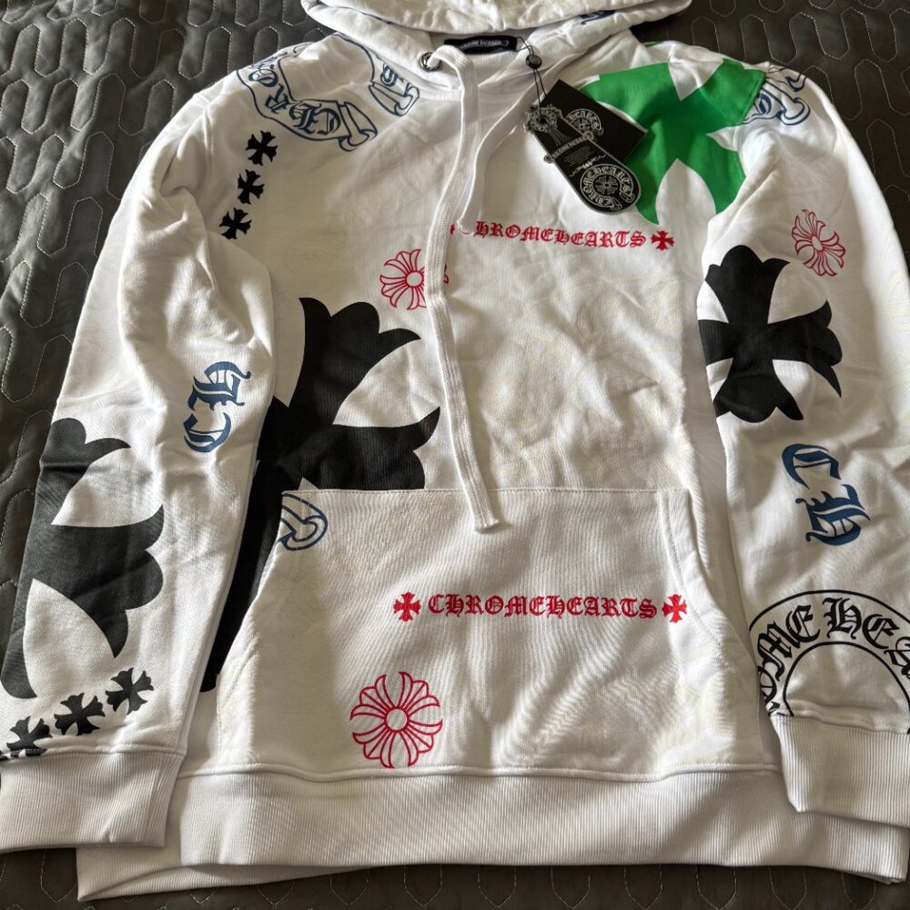 NWT Chrome Hearts Hoodie White - Picture 2 of 11